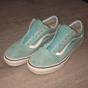 Teal Turqoisue Low-top Vans 7.5